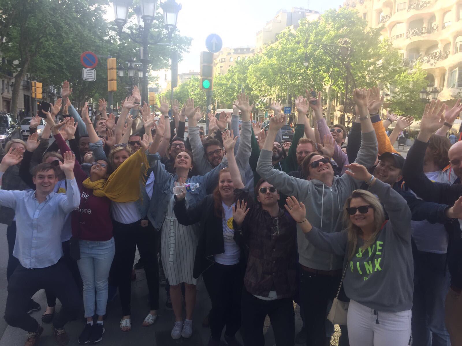 Peakon startup retreat med teambuilding-aktiviteter i Barcelona i maj