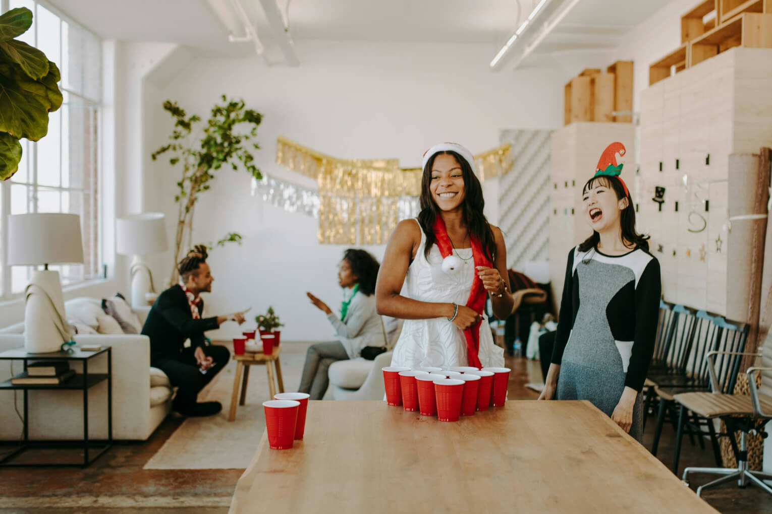 Low-prep games with cups for ful-fill-ing teambuilding fun!