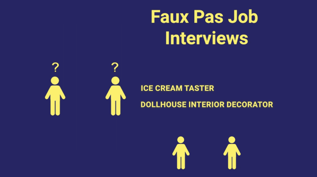  Faux job interviews