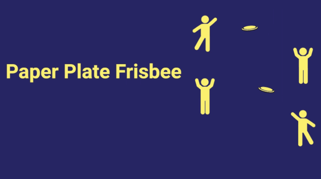 Paper plate frisbee